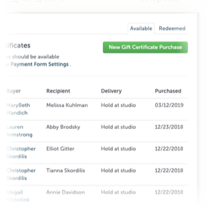 Generate unique codes for gift purchases that can be redeemed in the future by the recipient.