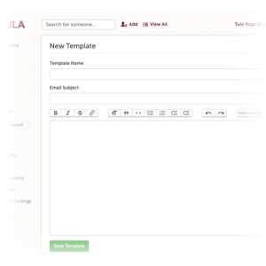 Send emails quickly and easy directly from Tula, and setup automated email campaigns.
